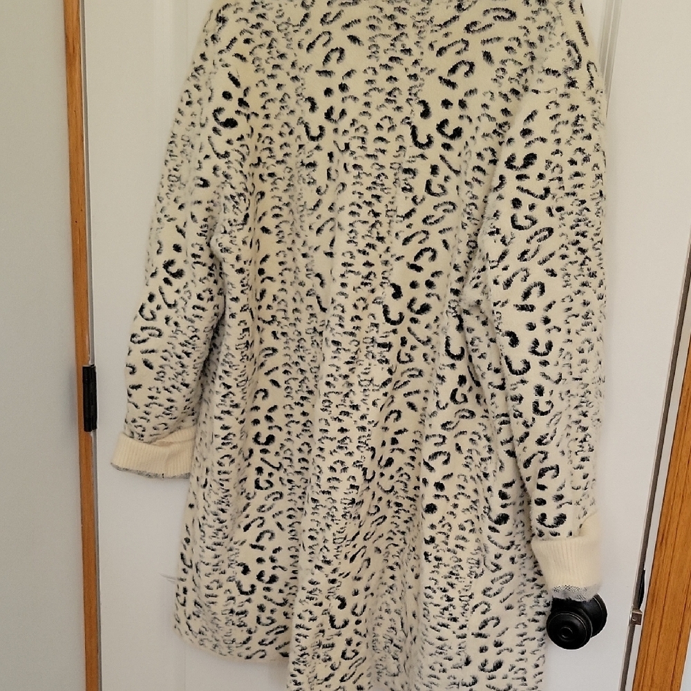 Leopard Print Open Front Blazer - image 5